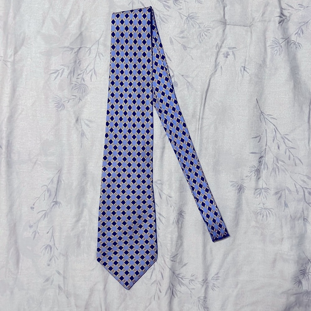 PIAGET MEN'S TIE 100% SILK  MADE IN E.C.C. (European Economic Community)